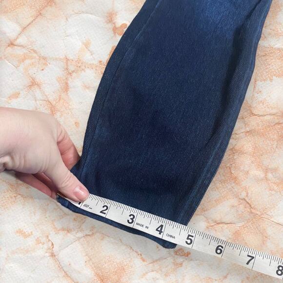 Spanx Dark Wash Skinny Jeans Jeggings High Stretch Size L - Picture 2 of 9